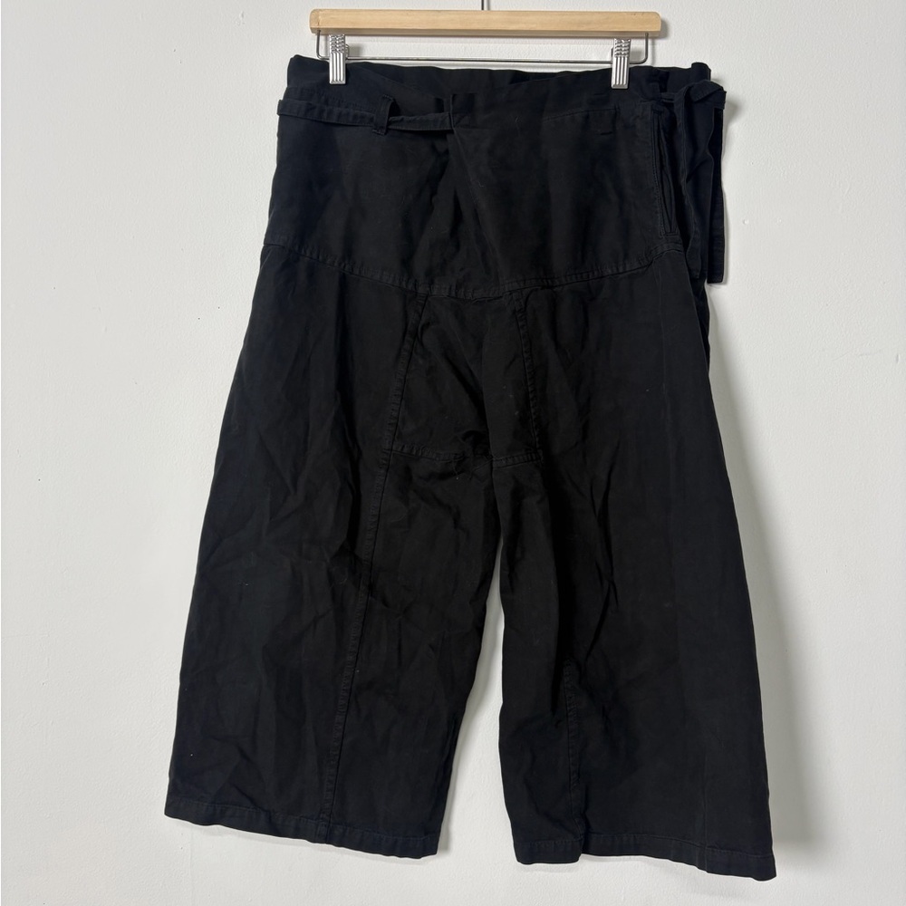 Junya Watanabe Comme des Garcons Black adjustable waist cropped pants